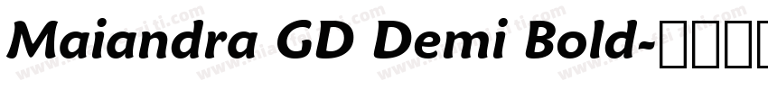Maiandra GD Demi Bold字体转换